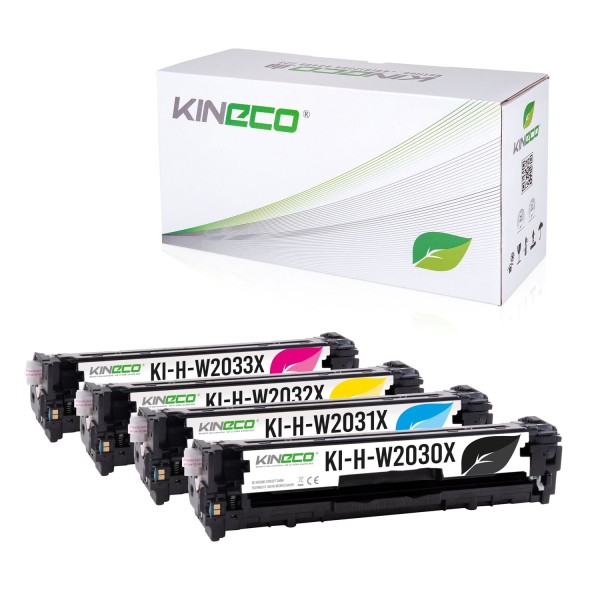 4 Toner kompatibel zu HP W2030X-W2033X XXL